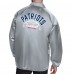 New England Patriots Starter Gray Retro Logo Raglan Coaches Full-Snap Jacket
