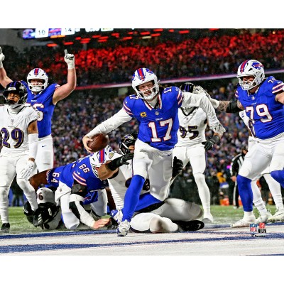 Josh Allen Buffalo Bills Unsigned Fanatics Authentic 2024 Playoffs Divisional Round Touchdown Photograph