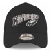 Бейсболка Philadelphia Eagles New Era 2024 NFC Champions Replica 9FORTY - Black