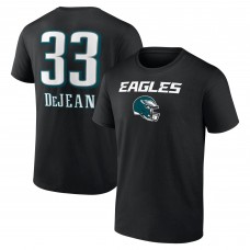 Футболка Cooper DeJean Philadelphia Eagles Team Wordmark - Black