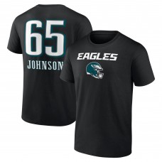 Футболка Lane Johnson Philadelphia Eagles Team Wordmark - Black