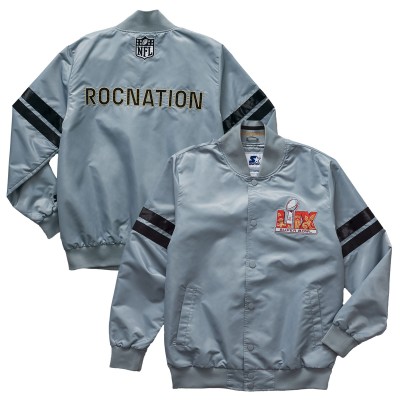 Куртка Roc Nation Super Bowl LIX Satin - Gray