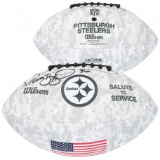Jerome Bettis Pittsburgh Steelers Autographed Fanatics Authentic 2024 Salute To Service Wilson Football
