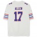 Игровая джерси Josh Allen Buffalo Bills Autographed Fanatics Authentic Nike White Throwback Game