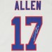 Игровая джерси Josh Allen Buffalo Bills Autographed Fanatics Authentic Nike White Throwback Game