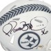 Jerome Bettis Pittsburgh Steelers Autographed Fanatics Authentic Riddell 2024 Salute to Service Speed Mini Helmet
