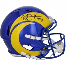 Eric Dickerson Los Angeles Rams Autographed Fanatics Authentic Riddell Speed Replica Helmet with HOF 99 Inscription Eric Dickerson Los Angeles Rams Autographed Fanatics Authentic Riddell Speed Replica Helmet with HOF 99 Inscription