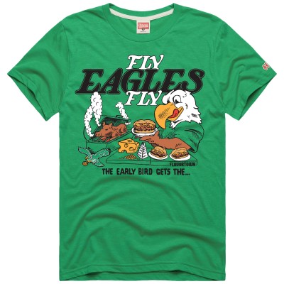 Футболка Philadelphia Eagles Guy Fieris Flavortown Unisex NFL x Guy Fieri’s Flavortown Tailgate Tri-Blend - Kelly Green