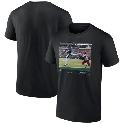 Футболка A.J. Brown Philadelphia Eagles NFL Flash Features NFC Championship - Black