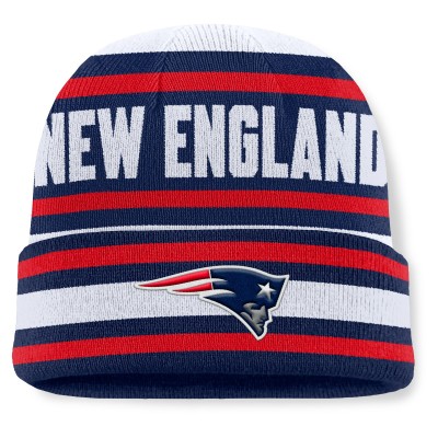 New England Patriots Fanatics Navy Center Cuffed Knit Hat