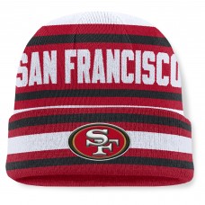 San Francisco 49ers Fanatics Scarlet Center Cuffed Knit Hat
