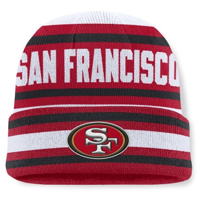 San Francisco 49ers Fanatics Scarlet Center Cuffed Knit Hat