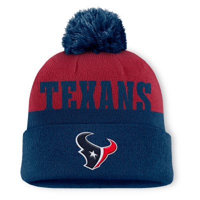 Шапка с помпоном Houston Texans Fanatics Navy Punter