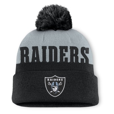 Шапка с помпоном Las Vegas Raiders Fanatics Black Punter