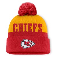 Шапка с помпоном Kansas City Chiefs Fanatics Red Punter