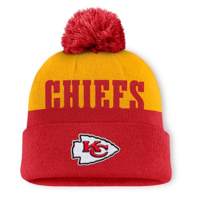 Шапка с помпоном Kansas City Chiefs Fanatics Red Punter
