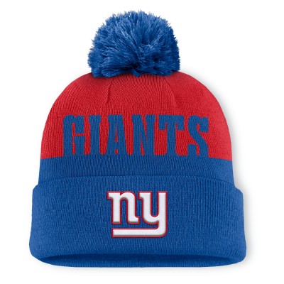 Шапка с помпоном New York Giants Fanatics Royal Punter