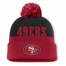 Шапка с помпоном San Francisco 49ers Fanatics Scarlet Punter