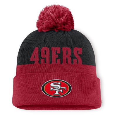 Шапка с помпоном San Francisco 49ers Fanatics Scarlet Punter
