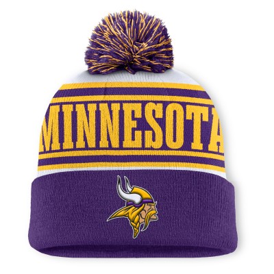 Шапка с помпоном Minnesota Vikings Fanatics Purple Center