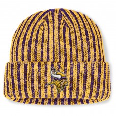 Minnesota Vikings Fanatics Purple/Gold Field Judge Cuffed Knit Hat
