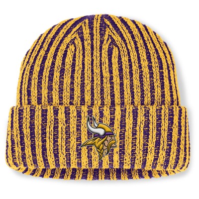 Minnesota Vikings Fanatics Purple/Gold Field Judge Cuffed Knit Hat