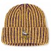 Minnesota Vikings Fanatics Purple/Gold Field Judge Cuffed Knit Hat Minnesota Vikings Fanatics Purple/Gold Field Judge Cuffed Knit Hat