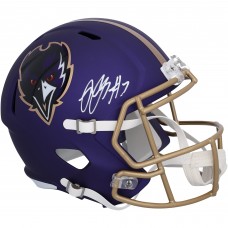 Rashod Bateman Baltimore Ravens Autographed Fanatics Authentic 2024 Alternate Speed Replica Helmet