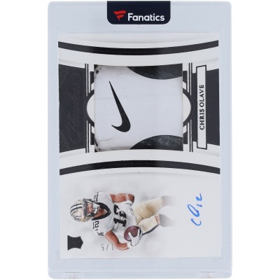 Chris Olave New Orleans Saints Autographed 2022 Panini Flawless Cleat Relic #RCA-CO #1/5 Rookie Card