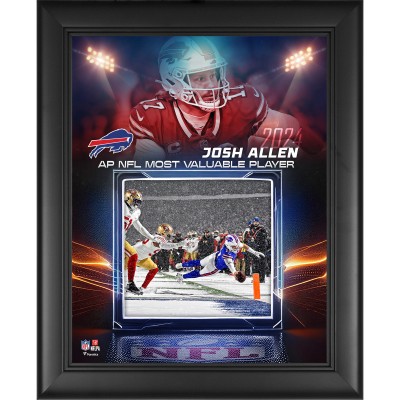 Josh Allen Buffalo Bills Fanatics Authentic Framed 13 x 16 2024 NFL MVP of the Year Collage