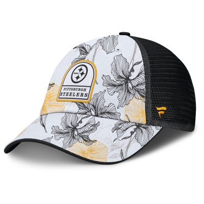 Бейсболка Pittsburgh Steelers Fanatics White/Black Tropical