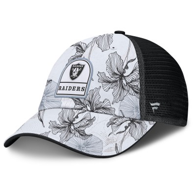 Бейсболка Las Vegas Raiders Fanatics White/Black Tropical