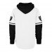 Las Vegas Raiders 47 White Trifecta Shortstop Pullover Hoodie