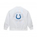 Indianapolis Colts Mitchell & Ness White Double Clutch Raglan Full-Snap Jacket