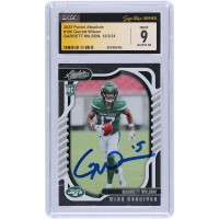 Garrett Wilson New York Jets Autographed 2022 Panini Absolute #106 CGC Fanatics Witnessed Authenticated 9/10 Rookie Card