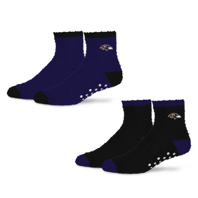 Женские носки Baltimore Ravens Starter Purple/Black Home and Away Cozy 2 Pack