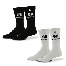 Unisex Green Bay Packers Starter Black/White Assist Socks 2 Pack