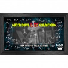 Philadelphia Eagles Highland Mint Super Bowl LIX Champions Signature Gridiron Frame