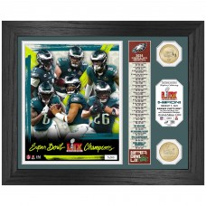 Philadelphia Eagles Highland Mint Super Bowl LIX 13 x 16 Bronze Coin Team Photo Mint