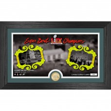 Philadelphia Eagles Highland Mint Super Bowl LIX Championship 12 x 20 Parade Pano Bronze Coin Photo Mint