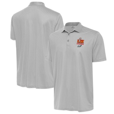 Поло Philadelphia Eagles Antigua Super Bowl LIX Champions Rings - White/Gray