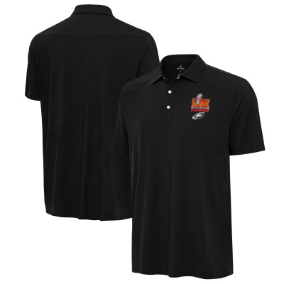 Поло Philadelphia Eagles Antigua Super Bowl LIX Champions Western - Black