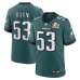 Игровая джерси Zack Baun Philadelphia Eagles Nike Super Bowl LIX Game Player - Midnight Green