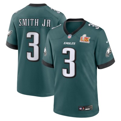 Игровая джерси Nolan Smith Philadelphia Eagles Nike Super Bowl LIX Game Player - Midnight Green
