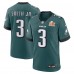 Игровая джерси Nolan Smith Philadelphia Eagles Nike Super Bowl LIX Game Player - Midnight Green