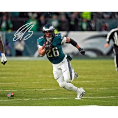 Saquon Barkley Philadelphia Eagles Autographed Fanatics Authentic Super Bowl LIX Champions 8 x 10 Photograph
