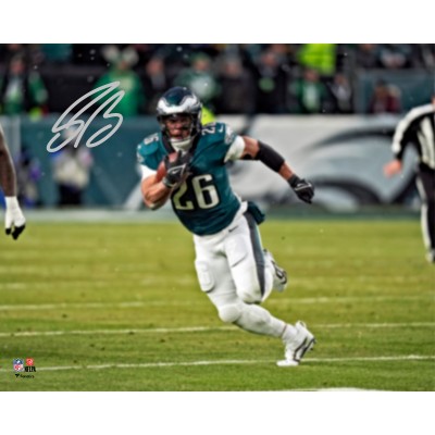 Saquon Barkley Philadelphia Eagles Autographed Fanatics Authentic Super Bowl LIX Champions 16 x 20 Photograph