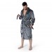 Philadelphia Eagles The Northwest Group Two-Time Super Bowl Champions Silk Touch Robe - Charcoal
