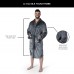 Philadelphia Eagles The Northwest Group Two-Time Super Bowl Champions Silk Touch Robe - Charcoal