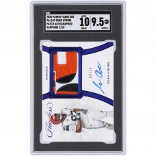 Geno Atkins Cincinnati Bengals Autographed 2020 Panini Flawless Logo Relic #PA-GAT #9/10 SGC Authenticated 9.5/10 Card